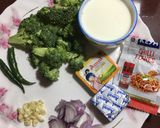 A picture of step 2 of Green Pasta.
