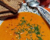 Vöröslencse- krémleves paprikával (vegán) recept fázis 4 fotója