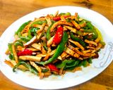 青椒肉絲炒豆乾（家常料理）的食譜步驟2照片