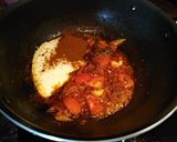 A picture of step 7 of Mushroom Biryani.