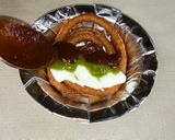 A picture of step 5 of Jalebi Chat.