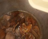 A picture of step 1 of Oha soup. 😍😋.