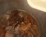 A picture of step 1 of Oha soup. 😍😋.