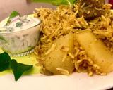 A picture of step 3 of Signature Memoni Akni (Pulao).