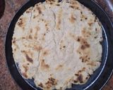 A picture of step 4 of Kutti.(Roti churma) sindhi breakfast.