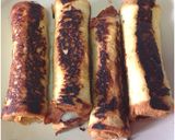 A picture of step 1 of French toast roll ups.