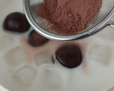 Foto langkah ke 5 dari resep Es Susu Bola Bola Ketan Cokelat.
