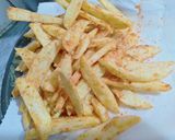 A picture of step 3 of Pakora fries 🍟.