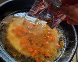 A picture of step 1 of Veg cheezy maggi franky.