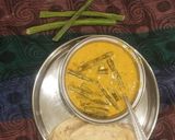 A picture of step 7 of Drumstick besan curry.