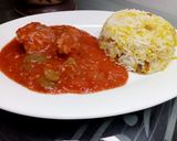 A picture of step 8 of Chicken Manchurian.