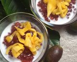 Foto langkah ke 4 dari resep Bubur mutiara tabur nangka.