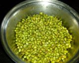 A picture of step 1 of Green moong dal kabab.