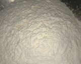 A picture of step 1 of Pizza dough with yogurt.