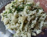 Foto del paso 3 de la receta: "Arroz 🍚🍛" de coliflor con cilantro😜🍱🥙