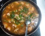 A picture of step 4 of Chicken chilli.