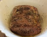 Egészben sült sertéskaraj tepsis burgonyával recept fázis 1 fotója
