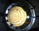 A picture of step 2 of Pancake with scrambled egg.