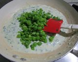 A picture of step 4 of Methi matar Malai.