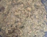 Foto del paso 7 de la receta: Berenjena rellena de soja con setas y bechamel de albahaca #glutenfree #sin lactosa # vegano