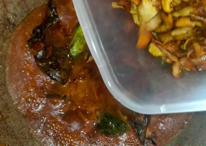 Langkah-langkah untuk membuat Cara membuat Usus Ayam Goreng Masak Kecap