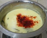 A picture of step 3 of Kathiyawadi Kadhi (Curd Based Monsoon Soup).