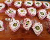 Une image de l'étape 4 de Bouchées de salami au fromage frais.