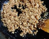 A picture of step 3 of Soya Granules Burfi.