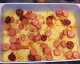Rakott burgonya Crème Fraîche-sel recept fázis 3 fotója