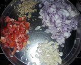 A picture of step 2 of Urad dal sabzi.