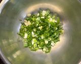 A picture of step 2 of Oyster Omelet.