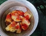 A picture of step 1 of Moong Sprouts Chaat.