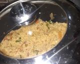 A picture of step 3 of Cous cous with veggies.