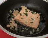 A picture of step 1 of Toasted Bread with Salmon and Poached Egg.