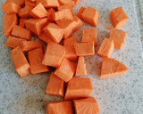 Foto del paso 1 de la receta: Crema de guisantes con boniato