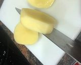 Foto del paso 6 de la receta: Rape en salsa con gambones y patata panadera