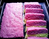 Foto langkah ke 6 dari resep Bolu Kukus Lapis Singkong💜.
