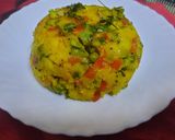 A picture of step 10 of Veggies upma.