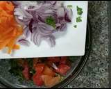 Half fry egg and mixed vegetables egg with paratha recipe step 5 photo