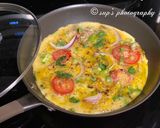 A picture of step 7 of Keema Veggies loaded Frittata.