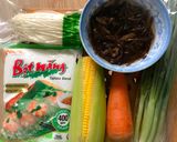 Hình bước làm 1 của món Bánh bột lọc chay ngũ sắc