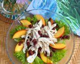 Hình bước làm 5 của món Salad Đào, Ức Gà, Đậu Đỏ