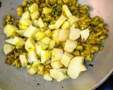 A picture of step 2 of Karela Fry.
