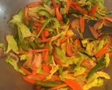 A picture of step 4 of Veg Chow Mein / Chinese Noodles.