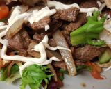 A picture of step 12 of My Homemade seasoned Steak in pitta Bread. 😘.