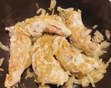 Une image de l'étape 1 de Poulet au maroilles.