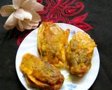 A picture of step 3 of Water Lily flower Pakora.