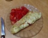 Foto del paso 5 de la receta: Omelette de paleta (fiambre) y queso, con ensalada