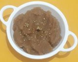 A picture of step 3 of Aata halwa.