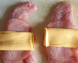A picture of step 3 of Homemade Chicken Cordon Bleu.